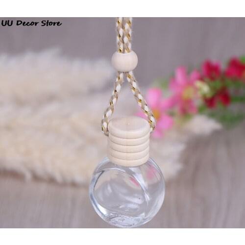 1pc Perfume Bottle For Essential Oils Car-styling Perfume Fragrance Accessories Air Freshener Auto Pendant Ornament
