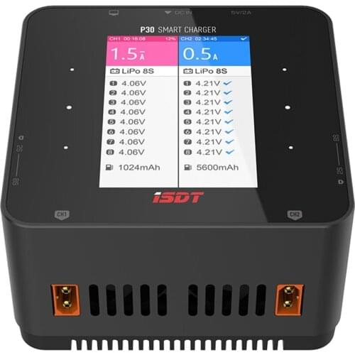 ISDT P30 1000WX2 30AX2 High Power Dual Channel Snychronous BattGo Battery Balance Charger Discharger