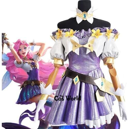 LOL KDA Seraphine Dress Uniform Outfit Games Customize Cosplay Costumes