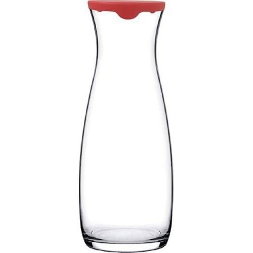 Pitcher with lid Red Water Jug Water Bottle, Tap Lemonade, Glass Teapot, Beverage Dispenser Tap Lemonade 2l