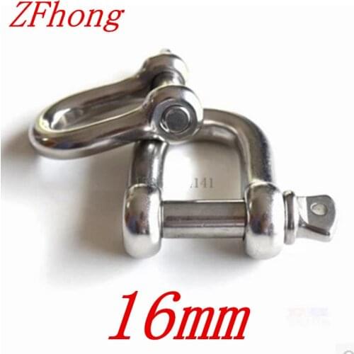 M16 Paracord Stainless Steel D shackle Steel Buckle For Paracord Bracelet Steel Buckle