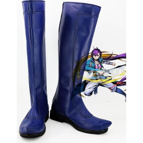 Magi The Labyrinth of Magic Sinbad Cosplay Boots Shoes Long Blue Boots Custom Made