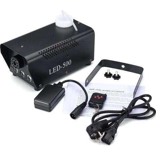 Mini LED RGB Wireless 500W Fog Smoke Mist Machine Effect Disco DJ Party Christmas with Remote Control LED fogger