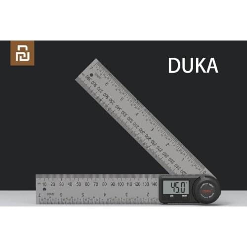 Duka Multifunctional Digital Angle Ruler 360-degree Precise Measurement Stainless Steel Tool LED High-definition LCD Screen