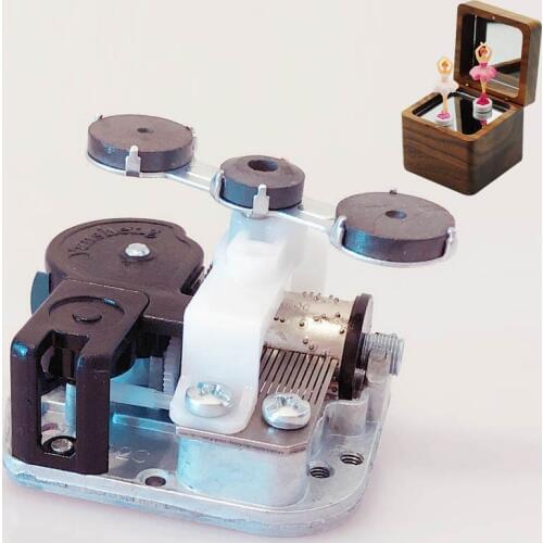 DIY music box mechanism with three rotating magnets ballet music box movement Christmas gifts unusual gift