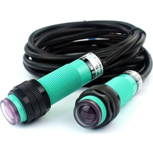 A Set ABS 90-250V SCR N/O E3F-5DY1 Optoelectric Switch Proximity Sensor Adjustable 10-1000CM