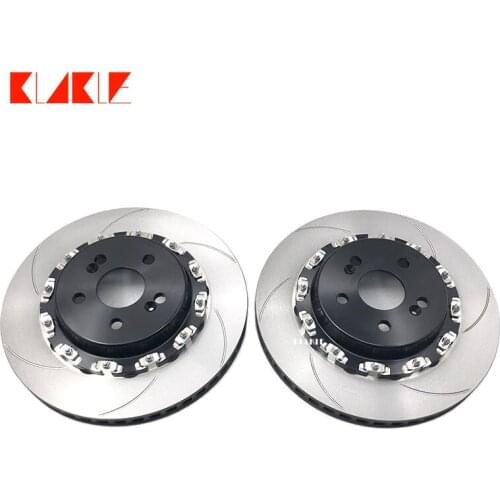KLAKLE Upgrade Brake System 380*34MM Floating Brake Disc Racing Brake Rotor With Black Center Bell For Honda Accord Used Caliper