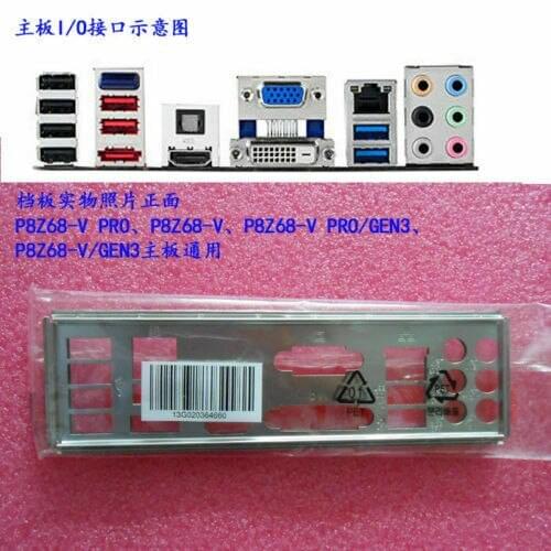 Original IO I/O Shield BackPlate Blende Bracket For P8Z68-V , P8Z68-V PRO , P8Z68-V PRO/GEN3 , P8Z68-V/GEN3