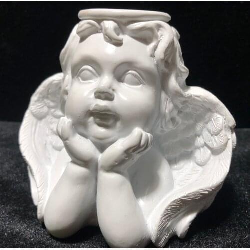 Resin Angel Baby Sphere Stand Feng Shui Chakra Healing Reiki Quartz Stone Home Decoration Stone Handicraft Decoration Stands