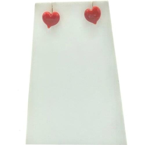 Italy Murano Glass Heart Earrings