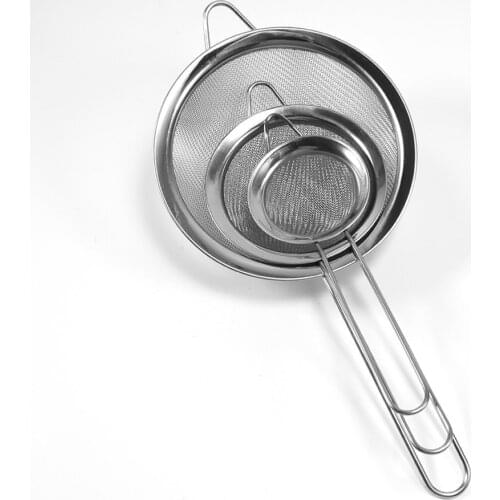 Flour Sieve Colander Screen Mesh Tea Strainer Mesh Flour Oil Strainer Kitchen Sieves zeef passoire
