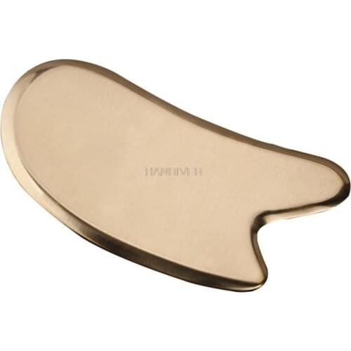 Pure Copper Scraping Board Guasha Massage Scraper Pressure Therapy Acupoint Massager Facial Body Pain Relief Fascia Knife