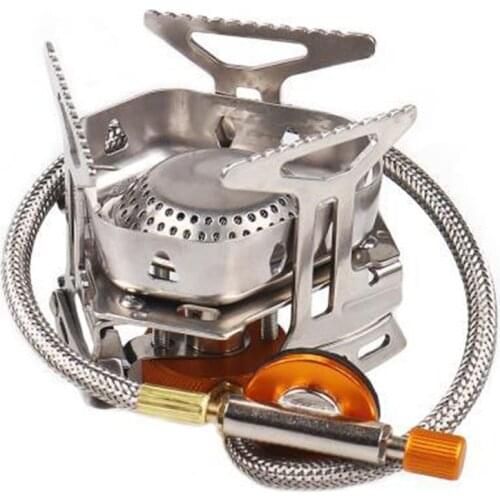 Widesea Wind proof outdoor gas burner camping stove lighter tourist equipment kitchen cylinder propane grill