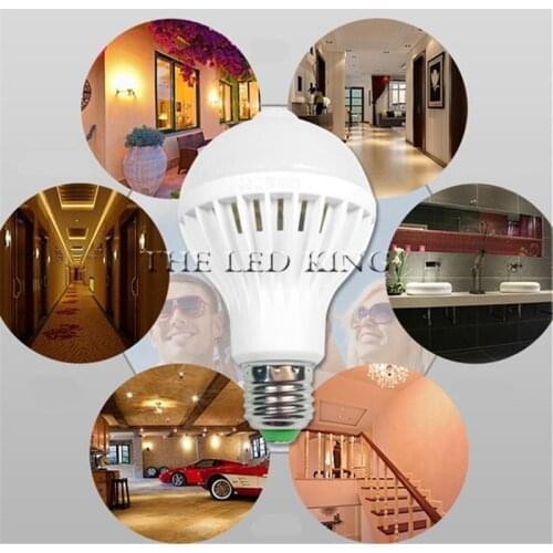Smart PIR Motion Sensor E27 3W 5W 7W 9W 12W 220V LED lamp Sound / Voice Induction & Light Control Bulb For Door Stair lighting
