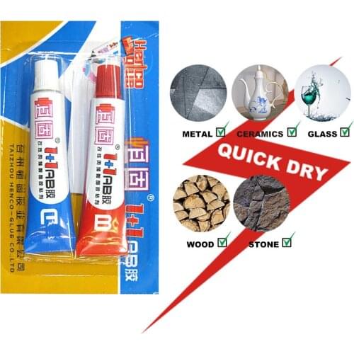 3 pieces Multi-purpose Strong Adhesive A B Epoxy Resin Glue for Plastic Metal Ceramic