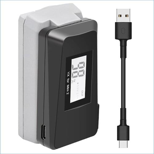 For DJI Mavic Mini SE QC3.0 Fast Charger Battery USB Charging With TYPE C Cable LED charger For Mavic Mini 2 Drone Accessories