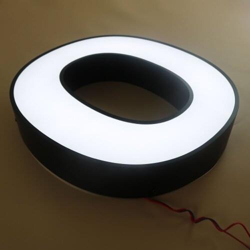 Factory Outlet Face-lit Channel Letter 3D Black Led Letter Easy-mounting Advertising ;Led Sign Stainless Steel Handcraft Durable