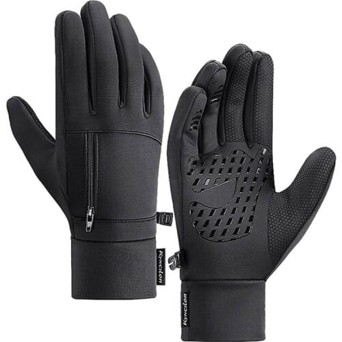 Kyncilor Winter Warm Bicycle Gloves Waterproof Cycling Gloves Mountain Bike Gloves Men Full Finger Windproof Motorcycle Gloves