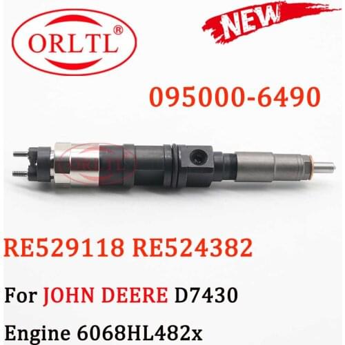 095000-6490 Common Rail Injector Profession 095000-6491 RE529118 RE524382 for Denso JOHN DEERE D7430 Engine 6068HL482