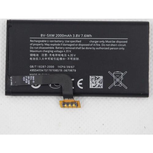 10pcs/lot BV-5XW Mobile Phone Replacement Battery For Nokia Lumia 1020 EOS BV 5XW 2000mAh Internal cellphone Battery