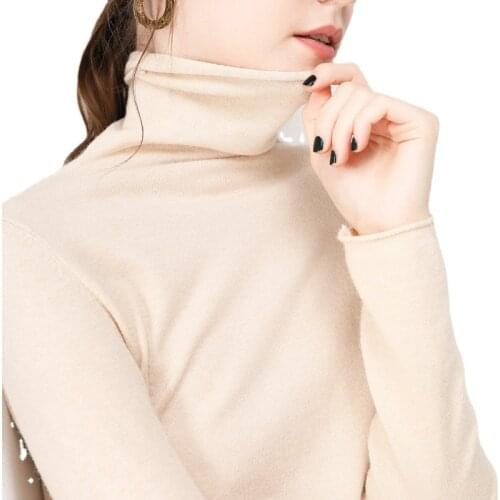 2021 Basic Turtleneck Women Cashmere Sweaters Autumn Winter Tops Pullover Wool Knitted Sweater Jumper Soft Warm