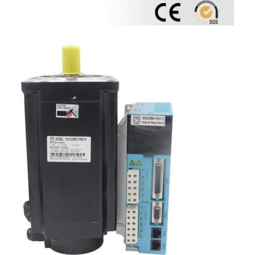 3 phase NEMA52 35Nm 4956ozf.in Closed loop Stepper servo motor with brake driver kit JMC 130J12225EC-2500+3HSS2208H with brake