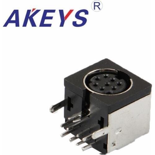 5PCS MDC-8-02 S Terminal S-video Video socket DS DC female socket 8 PIN