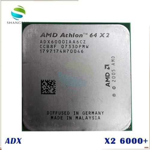 Free shipping for AMD Athlon X2 6000 X2 6000+ 3GHz ADX6000IAA6CZ Dual-Core CPU Processor Socket AM2 940pin
