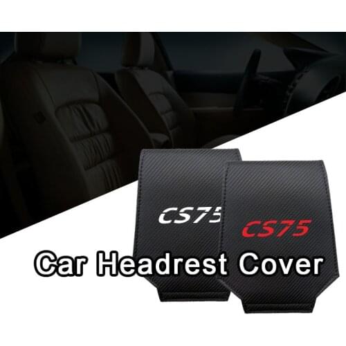 For Changan Cs75 Car Headrest Cover with Phone Pocket Auto Head Pillowcase Car Interior Accessories Styling
