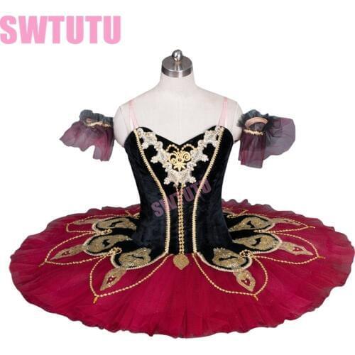 Black swan lake ballet costumes red professional tutu for girls white swan lake ballet costumes tutus BT8936