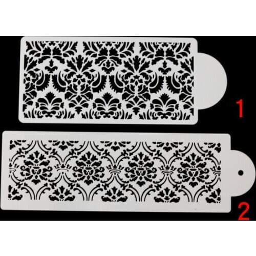 DIY printing spray pattern cake mold fringes turning sugar spray pattern 03007