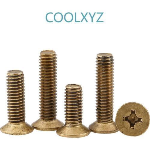 GB819 copper screw, screw, countersunk head, screw, screw, M2M3M4 25Pcs
