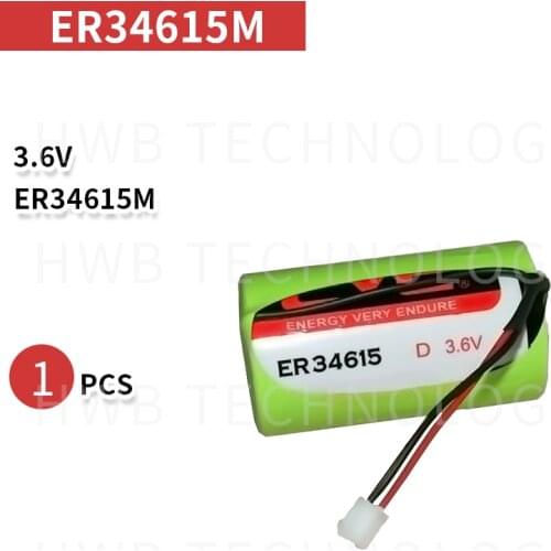 Hot sale Brand New ER34615M EVE ER34615M 3.6v 19000mAh with plug PLC Lithium Battery for sanyo 1PCS/lot free drop shipping