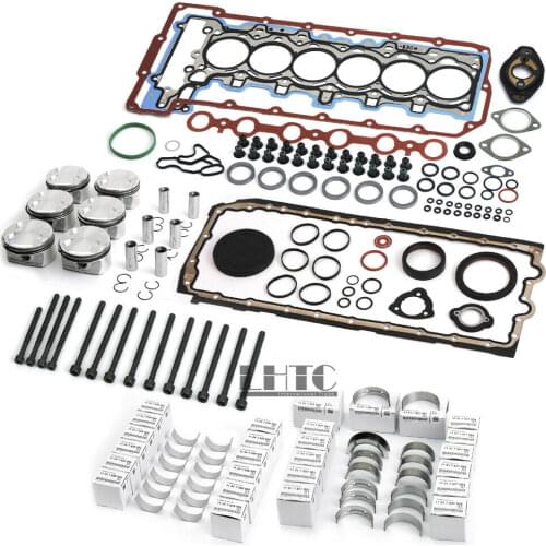 Engine Overhaul Repair Kit 10.7:1 For BMW 128i 330i E90 E60 E83 E84 E89 N52 3.0 L6 N51B30A N52B30A N52B30B N53B30A