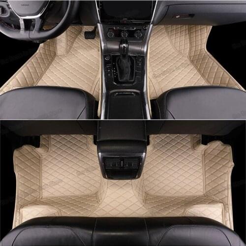 Leather car interior floor mats for mazda6 mazda 6 2013 2012 2011 2010 2009 2008 2007 accessories auto carpet non-slip anti slip