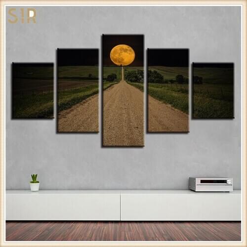 Beautiful Scenery HD Printed 5 Piece Canvas Art Scenery Painting Wall Pictures for Living Room Home Decor Anime Poster Wall Art