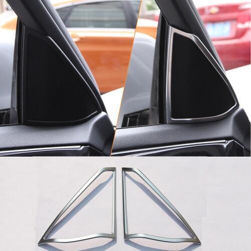 Car Door Speaker Cover Tweeter decorative frame Trim Sticker For Mercedes Benz E Class W212 2011-2015 Accessories Car Styling