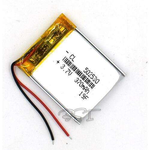 10Pcs 370mAH 502530 Polymer Rechargeable lithium 3.7V Li-ion Liion Battery for GPS Cell phone Speaker MP3 MP4 Navigater Camera