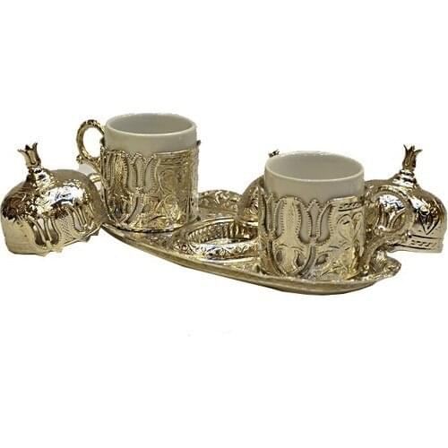 Motif Coffee Sets Metal 2 adetkahve espresso Presentation Set stylish design tray coffee cups cup mug set