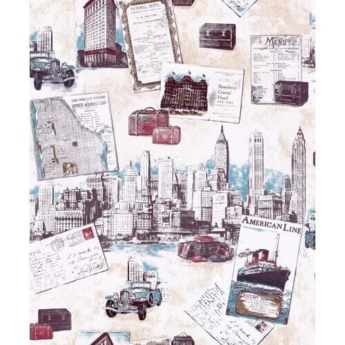 Cartoon Wallpaper Waterproof Background for Living Room Boys Girls PVC Vinyl Wall Paper Roll Stereoscopic Look Wallcoverings