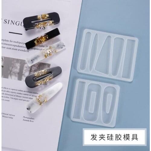 New Transparent Silicone Mold Resin Decorative Craft DIY Hairpin head silicone mold DIY handmade hairpin silicone mold