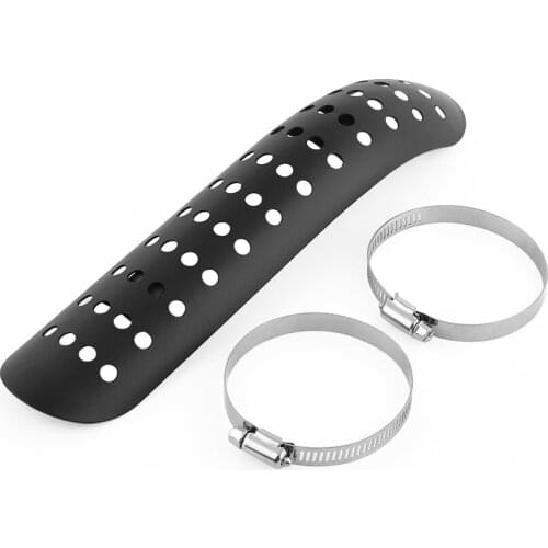 Motorcycle Hole Heat-Shield Curve Heat-Shield Exhaust Pipe Cover Metal Steel Heat-Shield Dropshipping Universal