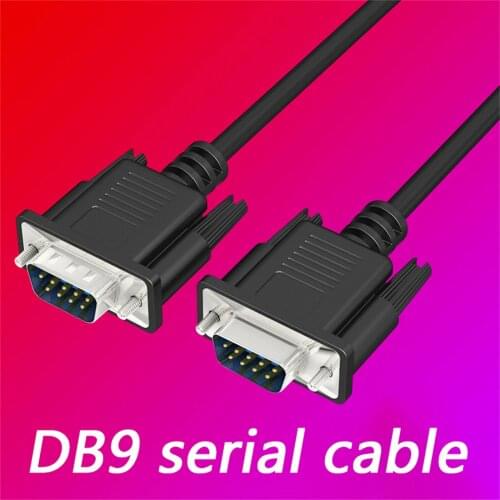 Straight Through Db9 Rs232 Serial Cable Pure Conductor Male To Female Pc Converter Transfer Extending Wire For Computer