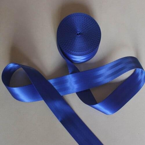 30 meters Roll Seat Belt Webbing Safety Strap DARK BLUE Color 4.8cm Wide 5 Bars