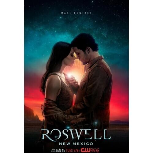 Roswell New Mexico Carina Adly TV Series Silk Fabric Wall Poster Art Decor Sticker Bright
