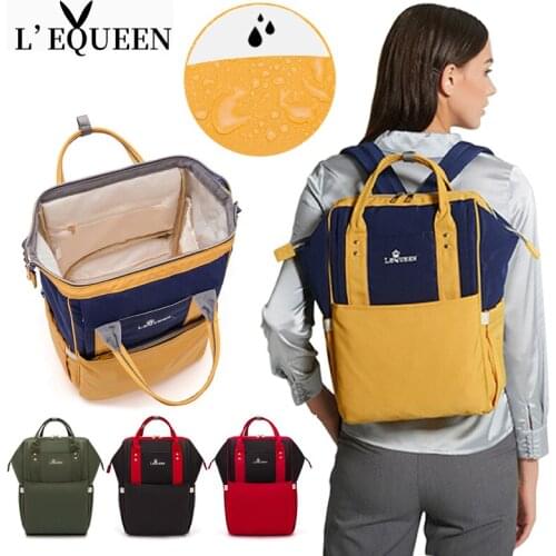LEQUEEN Waterproof Maternity Bags Baby Mummy Diaper Bags Outdoor travel Nappy Bag Mom Backpack For Stroller Nursing Baby Care