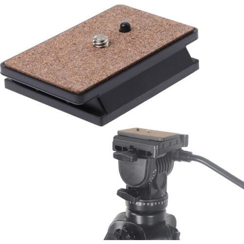 OOTDTY Camera Tripod Monopods Tripod Quick Release Plate Screw Adapter Mount Head For YUNTENG 288 DSLR Camera