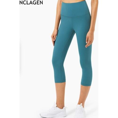 NCLAGEN Leggings Sport Women Fitness Naked Feel High Waist 2021 Yoga Pants Squat Proof Gym Strength Soft Running Workout Tights