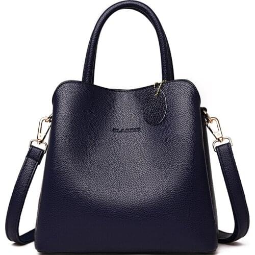 Three-Layer Pocket Crossbody Bags for Women 2021 Tote Bag Luxury Brand Women Handbags Designer Shoulder Bags Leather Handbags