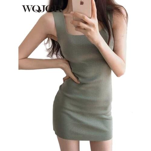Летние трикотажные платья WQJGR China At AliExpress
